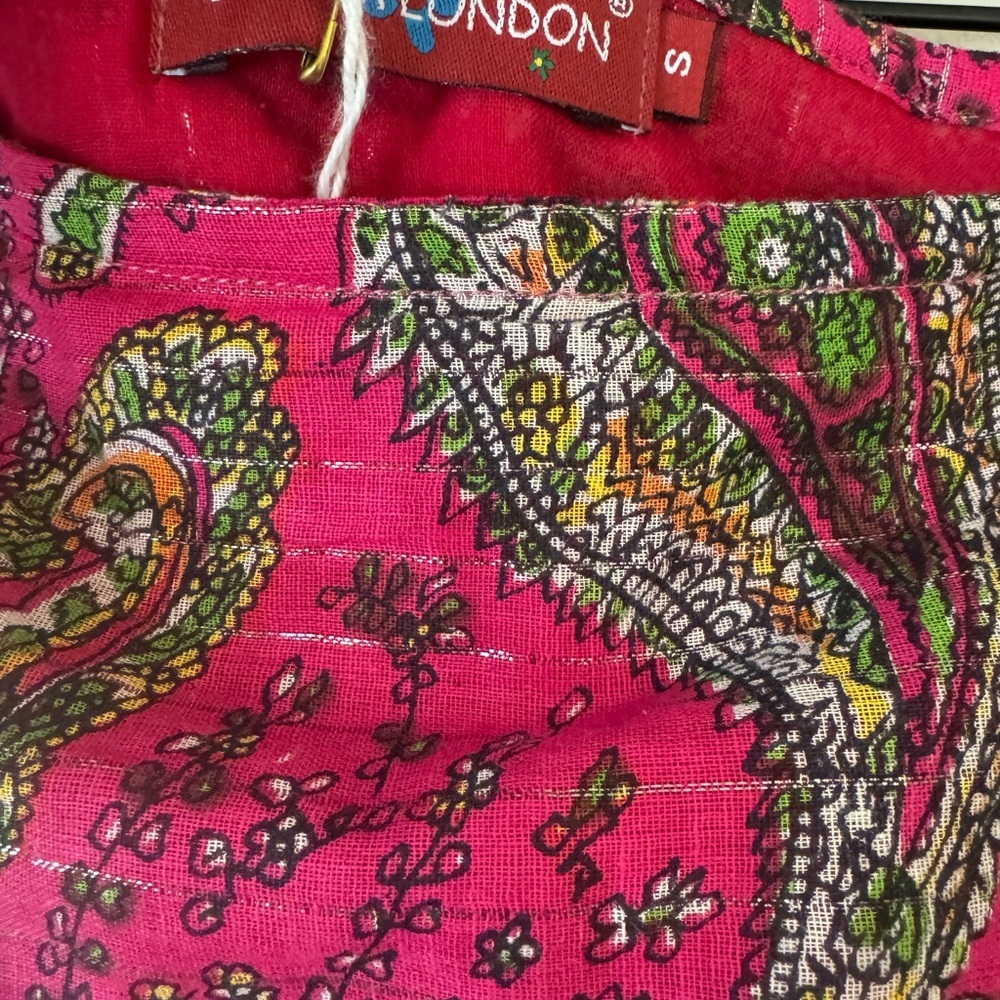 Uttam London Pink Paisley Skirt - Picture 6 of 9